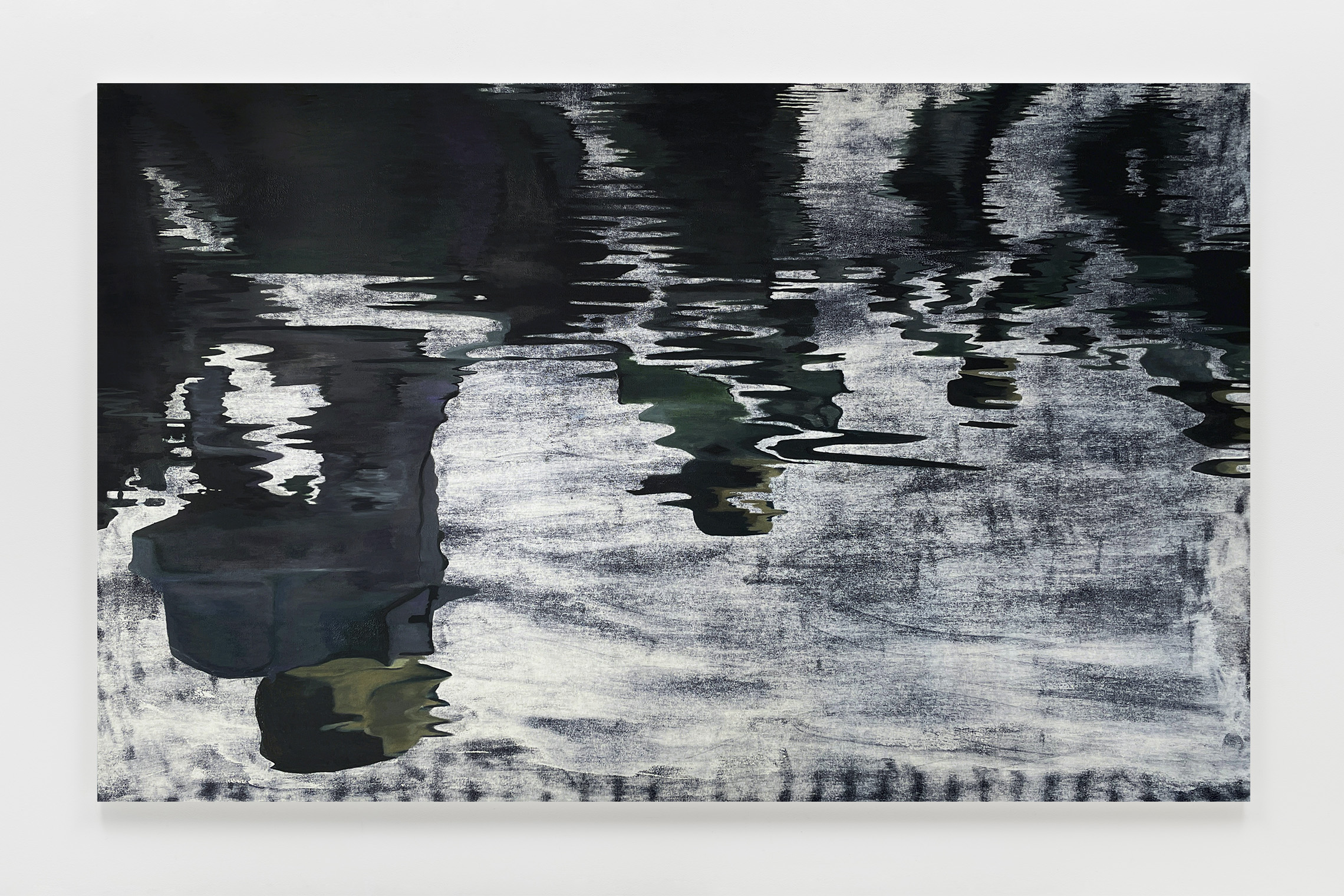 Michael and Chiyan Ho, Afloat for Another Two Seconds, 2021, oil and acrylic on canvas, 135 x 225 cm, 53 1/8 x 88 5/8 in.