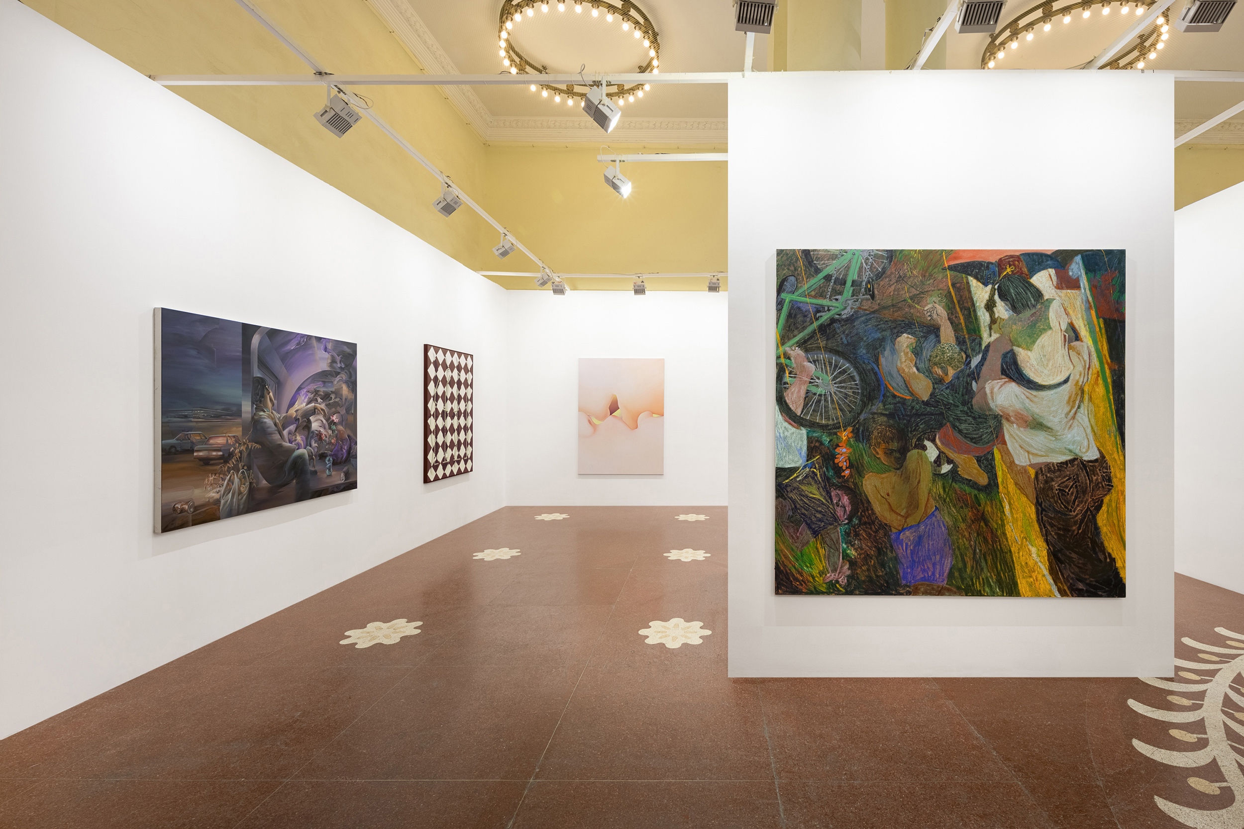 Gallery Vacancy at ART021 Shanghai, 2023. Artists: Henry Curchod, Vivian Greven, Charline Tyberghein, Huang Ko Wei.