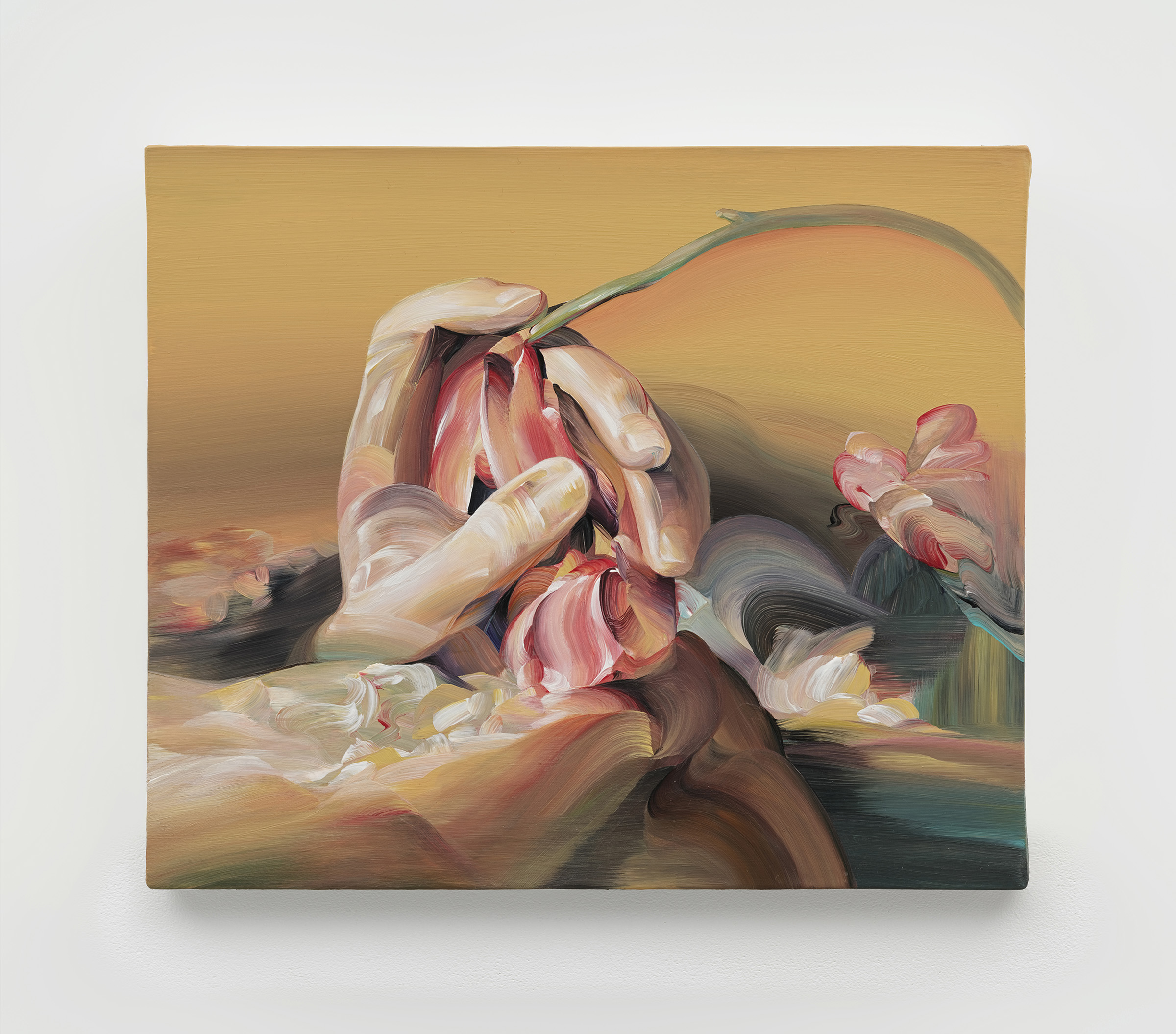 Huang Ko Wei, Drop, 2023, acrylic on canvas, 22 x 26 cm, 8 5/8 x 10 1/4 in.