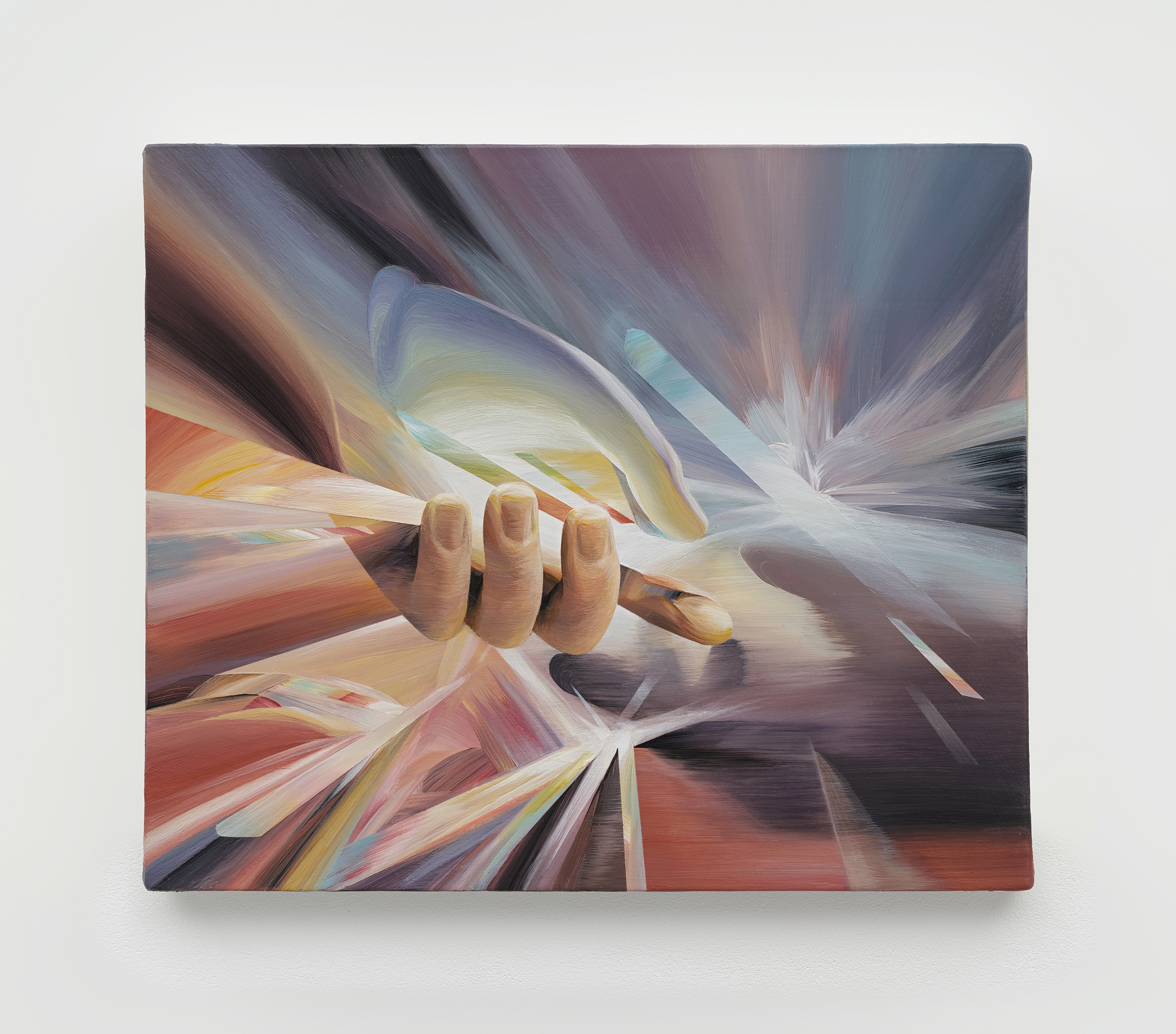 Huang Ko Wei, Spark, 2023, acrylic on canvas, 22 x 26 cm, 8 5/8 x 10 1/4 in.
