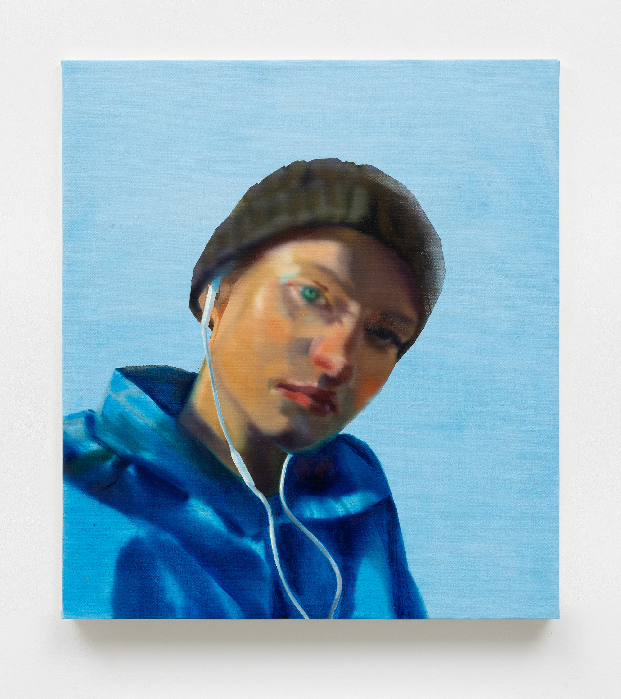Rute Merk, Lyra, 2023, oil on canvas, 45 x 40 cm, 17 3/4 x 15 3/4 in.
