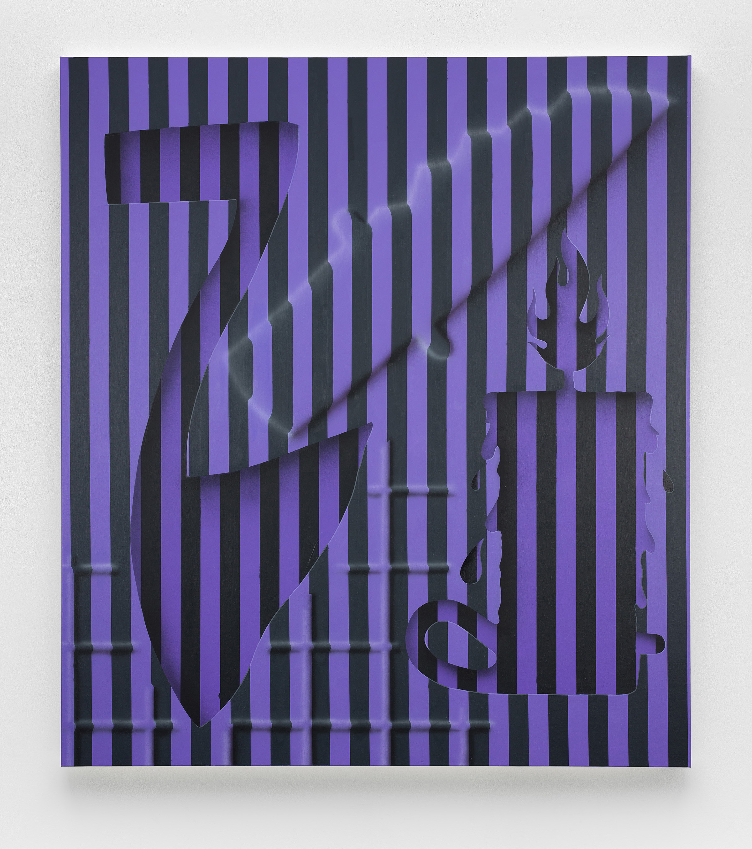 Charline Tyberghein, Let’s get this dread, 2022, acrylic on canvas, 180 x 150 cm, 70 7/8 x 59 in.