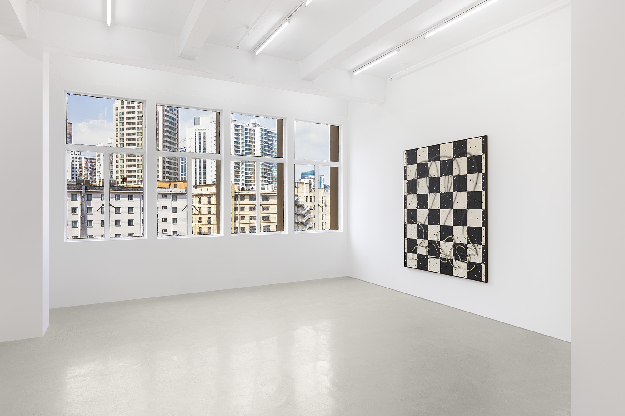 Installation view of Charline Tyberghein's solo exhibition Domestic Blitz at Gallery Vacancy, 2023