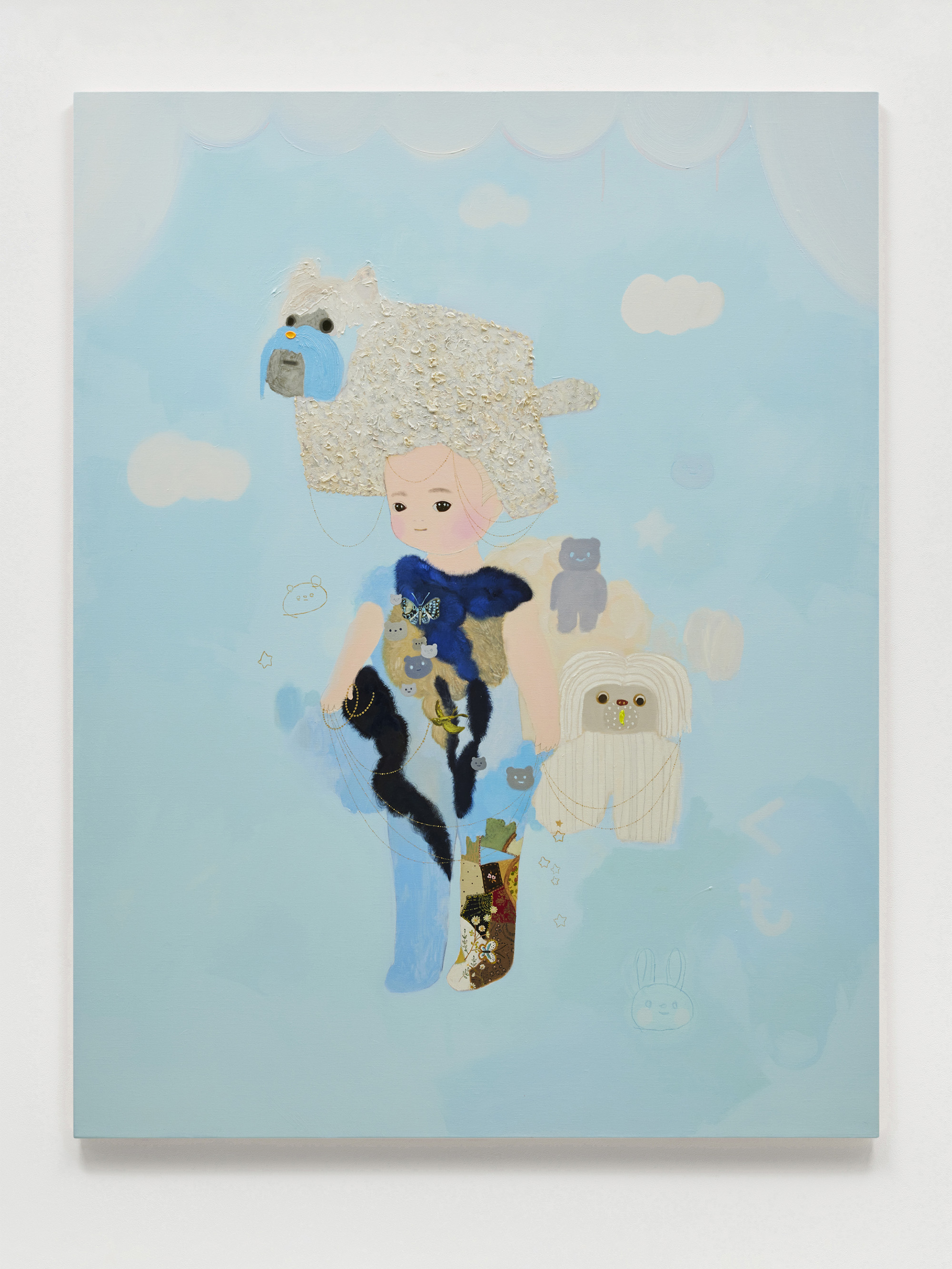 Tomoko Nagai, Cloud Cloud, 2022, Oil on canvas, 145.8 x 112.5 cm, 57 3/8 x 44 1/4 in.