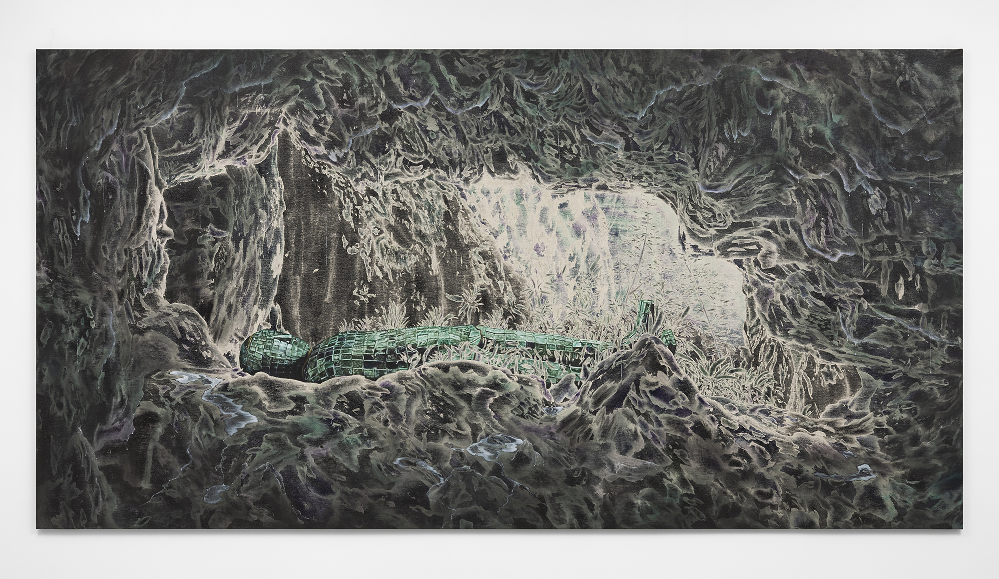 Michael Ho, Buried Like a Certain Kind of Truth, 2023, Oil and acrylic on canvas, 215 x 415 cm, 84 5/8 x 163 3/8 in.