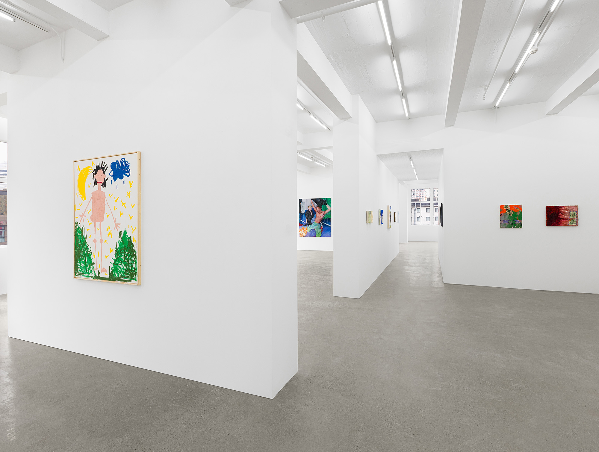 Installation view of group exhibition RAW at Gallery Vacancy, December 10, 2022–January 14, 2023.