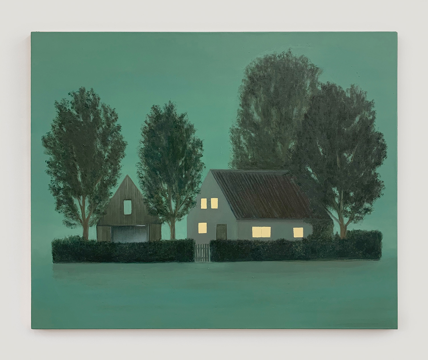 Simon Modersohn, Hinterland, 2022, oil on canvas, 90.5 x 110.5 cm, 35 5/8 x 43 1/2 in