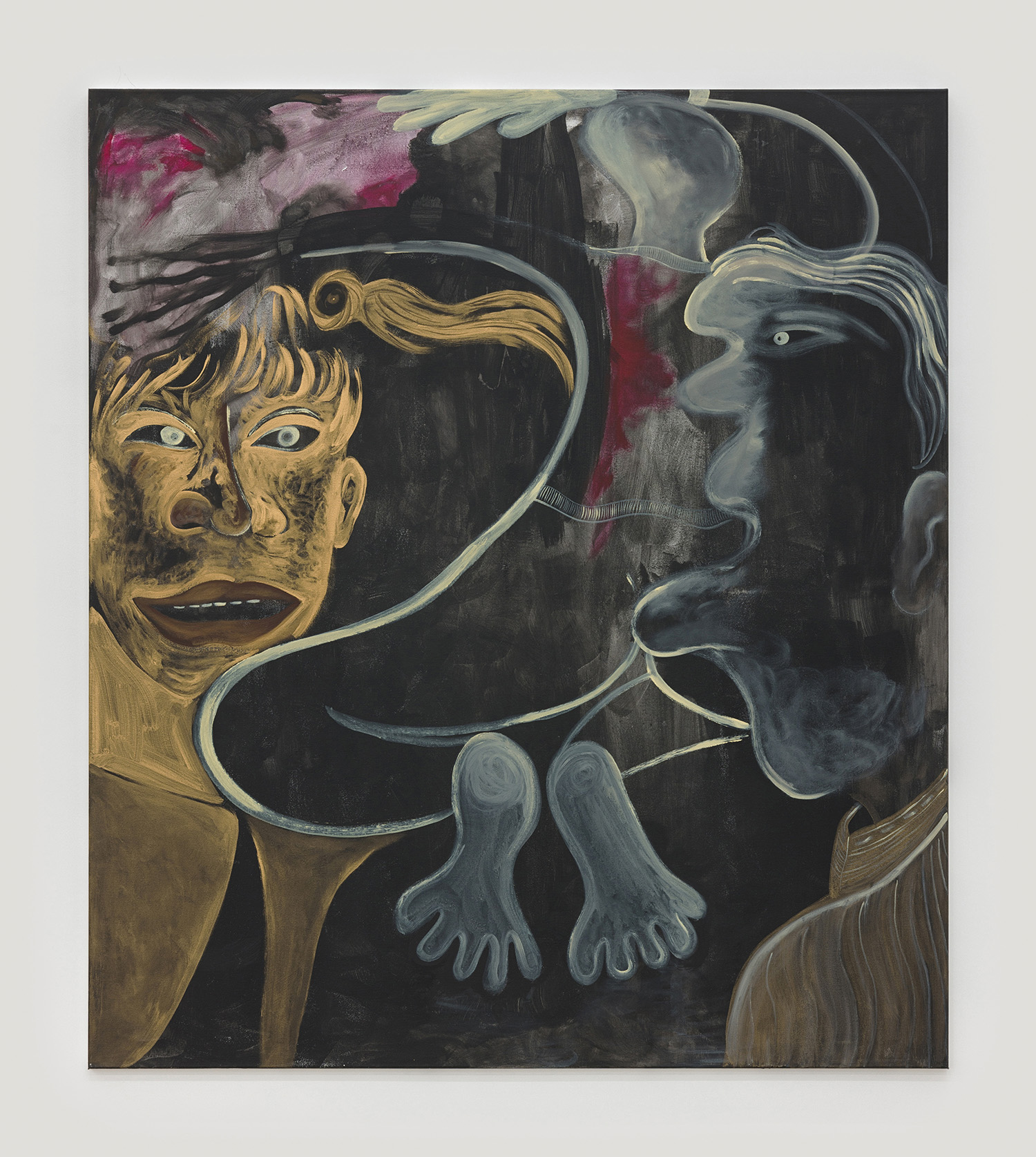 Nicholas Grafia, The Conjuring, 2021, acrylic on canvas, 160 x 140 cm, 63 x 55 1/8 in