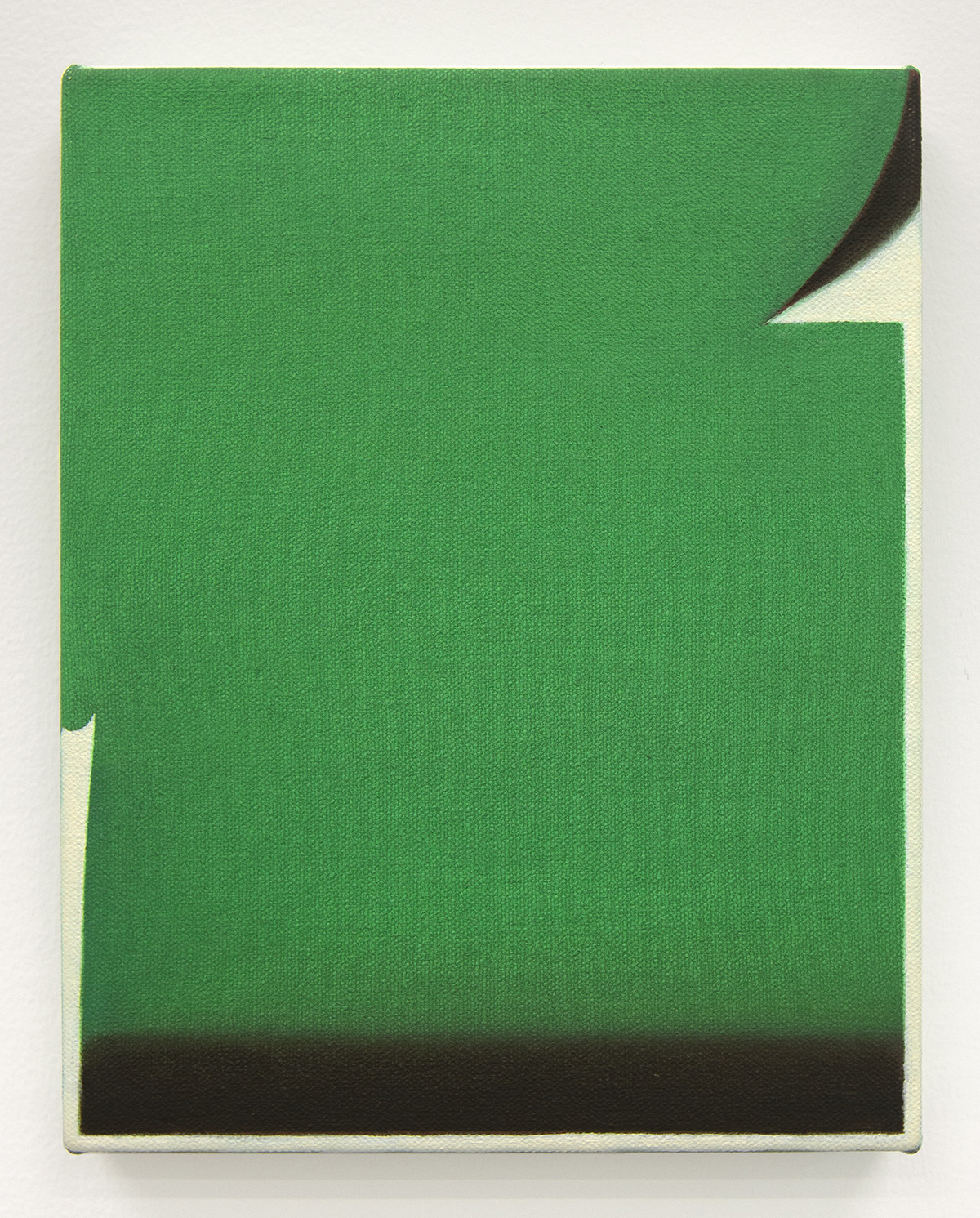 Shi Jiayun, Green #1, 2018, oil on canvas, 25.4 x 20.3 cm, 10 x 8 in.​