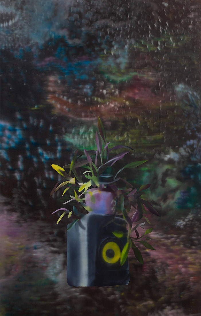 Rute Merk, Nocturne Rokit I, 2020, oil on canvas, 200 x 115 cm, 78 3/4 x 45 1/4 in.