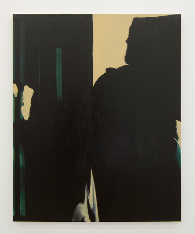 Shi Jiayun, Black #1, 2018, oil on canvas, 76.2 x 60.9 cm (30 x 24 in), Gallery Vacancy